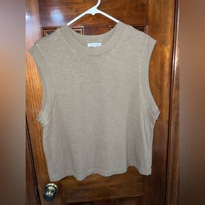 Cotton Citizen Tan Sleeveless Top